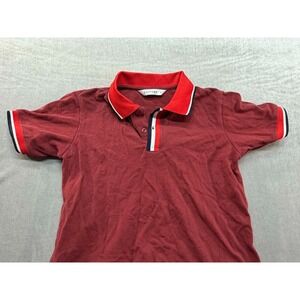 Clovery Women Cotton Polo Shirt Red Size Small